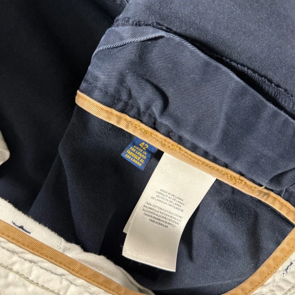 Polo Ralph Lauren Navy Blue Heavy‎ Thick Cargo Shorts Tactical Size 42